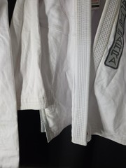 Gracie Barra Equipe Edition BJJ Jiu-Jitsu Gi White Uniform Set A0 Pants & Jacket
