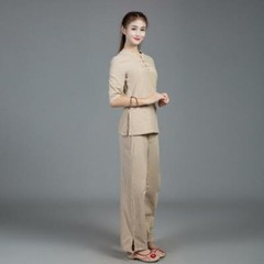 Chinese Adults Unisex Tai Chi Uniforms Kung Fu Clothing YOGA Fitness Zen Clothes