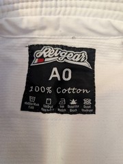 Revgear Gi Top & Bottom Unisex A0 White Brasil JiuJitsu Adult