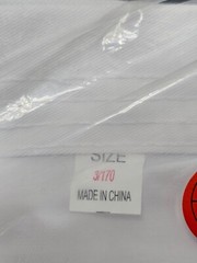 Taekwondo White Uniform Outfit Top and Pants Sash 3/170