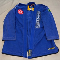Gracie Barra Equippe Lutador Brazilian Jiu-Jitsu BJJ Gi Set Blue Men A5-XXXX