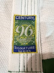 CENTURY 96 Especial Signature Series Jiu-Jitsu Gi White Green A1