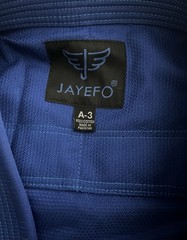 Jayefo Men A3 Royal Blue Jiu-Jitsu Gi Uniform With White Belt New