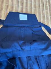 Japanese Kyudo Hakama Pants Horse Riding String Lower 34.2in Dark Blue