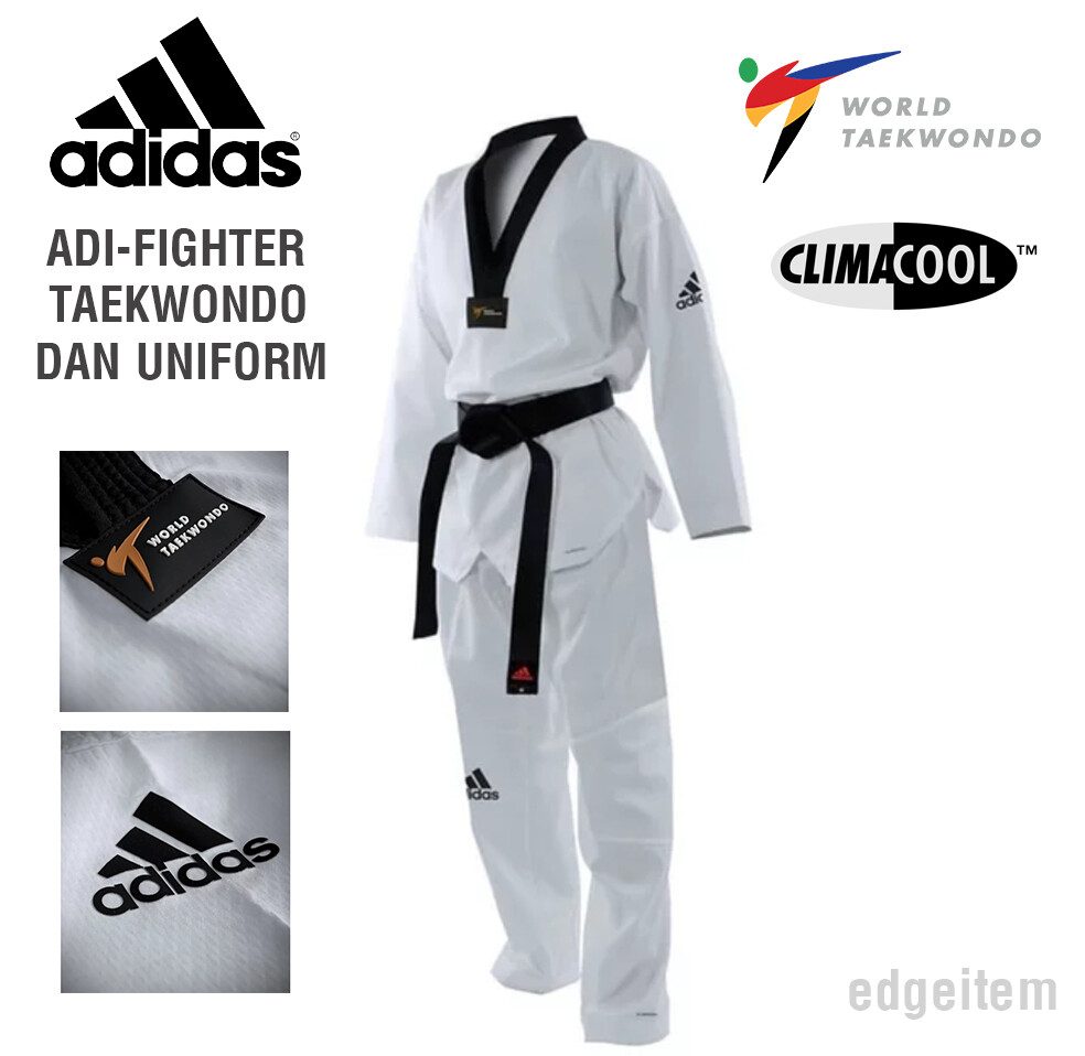 Adidas ADI-FIGHTER Taekwondo Uniform WT / KTA Dobok ADITF01 Tae Kwon Do TKD