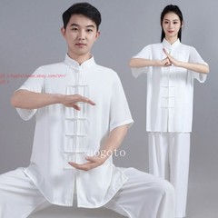 Cotton Linen Kung Fu Tai Chi Uniform Unisex Martial Arts Wing Chun Suit Clothing