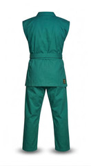 Teal Green Sleeveless Martial Art Gi Uniform – Cotton Karate Taekwondo Judo Gear