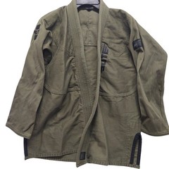 Elite Sports BJJ Gi Jacket Mens A1 Olive Green Technical Fightwear Pearl Weave
