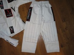 New VECTOR SPORTS Attila Series PREMIUM FIGHT GEAR White BRAZILIAN JIU JITSU K00