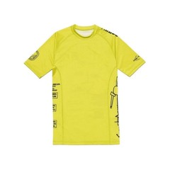 Shoyoroll Batch #112 Vital Principles Rash Guard SS Yellow Short Bjj No Gi