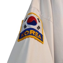 Taegeuk MUSA Martial Arts USA Taekwondo Unisex White Shirt Size 5/190