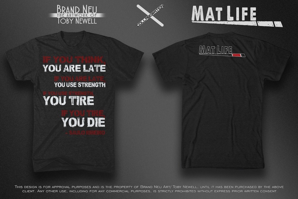 MATLIFE BJJ LEGENDS SAULO RIBEIRO T SHIRT ***Brand New***