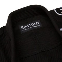 Black RVCA X SHOYOROLL BRAZILIAN JIU JITSU GI UNIFORM 450 gsm Roots with bag