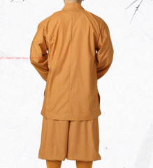 High Quality Casual Suits Buddhist Monk Religion Sets V-Neck Shirt+Pant Uniform