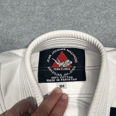 Jean Jacques Machado Jujitsu Gi White Adult Small M4 White Team Clinch MMA UFC