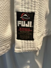 FUJI Gi Kimono Mens A1 White Judo MMA Karate Premium Thick Cotton Blend A3 Pants