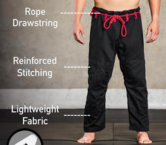 Elite Sports GI Men’s Kimono BJJ Jiujitsu GIS w/Preshrunk Premium Black wo/Belt