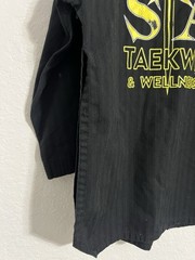 Tusah Black Martial Arts Taekwondo Training Uniform Youth Size 2/160cm # 539