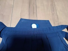 Japanese Kendo Hakama Pants Kimono Size 25 Length 37.7in Dark Blue