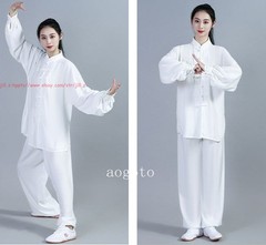 Cotton Linen Kung Fu Tai Chi Uniform Unisex Martial Arts Wing Chun Suit Clothing