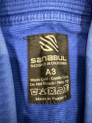 Sanabul Essential Gi A3 Blue Grey Jiu Jitsu BJJ Kimono Uniform Jacket Pants