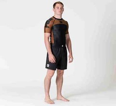 Fuji Sports IBJJF Ranked BJJ Jiu Jitsu Short Sleeve SS Rashguard – Brown