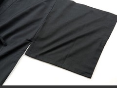 IAIDO broad SLEEVE Black GI large sleeves Tetron jacket japanese kimono top gi