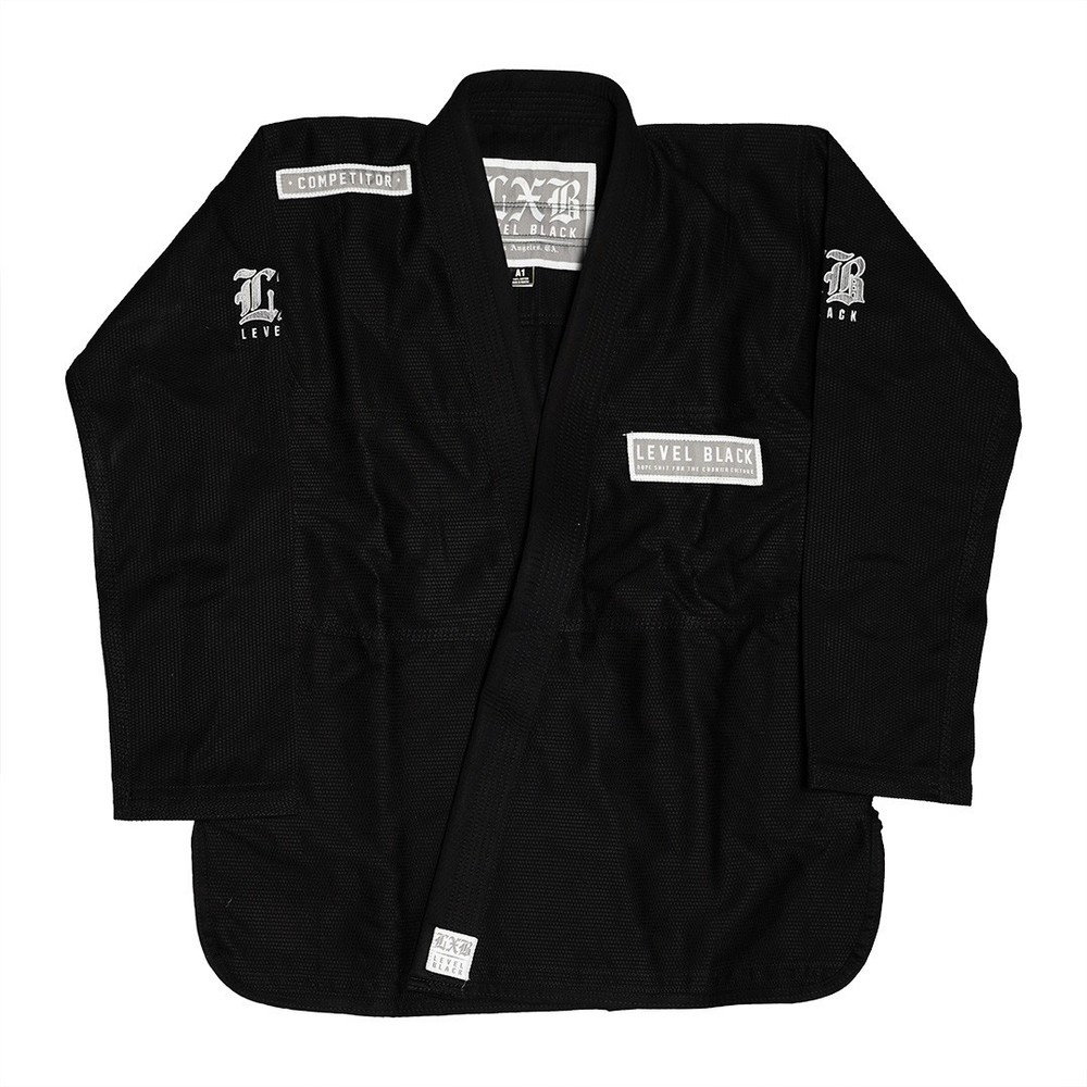 THE COMPETITOR V2 BLACK BJJ Gi | Kimono 450 GSM Top Quality Gi + free postage
