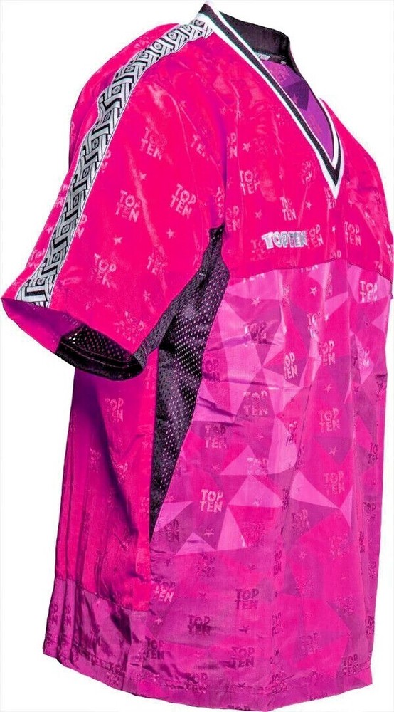 TOP TEN SPORT KARATE KICKBOXING ULTRALIGHT PINK PRISM Uniform Gi MMA TKD Martial