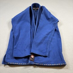 Hayabusa Premium Gi Top Mens A2 Blue Embroidered Logo Front and Back Jiu Jitsu