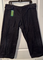 Vtg Jukado Primo Judo Martial Arts Heavyweight Gi Pants Blk Sz 5 Made In Taiwan