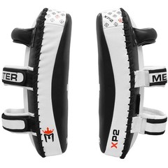 Meister XP2 Professional Curved Thai Pads for Kickboxing & MMA – X-Thick Cowh…