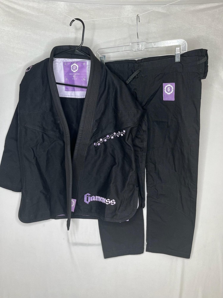 Gameness Jiu-Jitsu Gi Set Womens Medium Black Emily Leyva Air Pro 3.0 BJJ