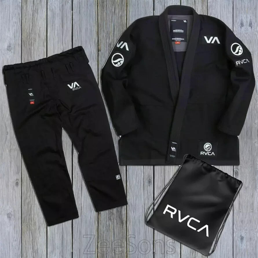 BJJ Gi Shoyoroll Cut RVCA V2 Batch 60 BJJ kimono 450 GSM UNIFORM BLACK
