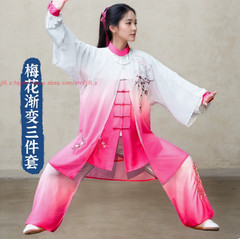 Women Men’s Milk Silk Chinese Tai Chi Suit martial arts Uniform Kung Fu Suit Set