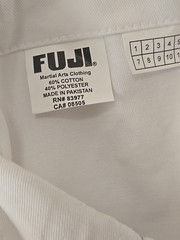 Gracie Jiu-Jitsu Fuji BJJ Gi White A3 Complete Uniform Kimono Brazil Martial Art