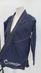 Origin Maine BJJ Jiu Jitsu Jacket A1 Mens Size Small Navy Blue GI MMA Kimono