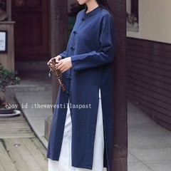 Vintage Women Chinese Tang Suit Tai Chi Coat Top Martial Arts Kung Fu Uniform