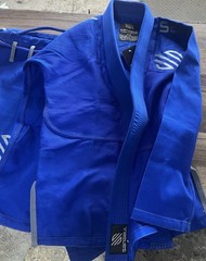 Sanabul Size A0 Model Zero Jiu Jitsu Blue BJJ Gi Uniform Jacket & Pants/aq