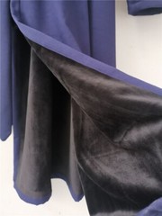 Taoist Oblique Lapel Sanqing Collar Robe Thickened Plush Bamboo Hemp Taoist Robe
