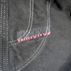 Future Kimonos BJJ Gi Top Black Hybrid Mens A3 Limited Edition Embroidered RARE