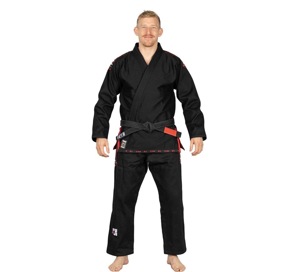 Fuji Sports Kassen 3.0 Mens IBJJF Brazilian Jiu Jitsu Gi JiuJitsu BJJ – Black
