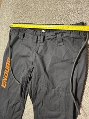 Edure Sport BJJ Gi Jiu Jitsu Uniform Set Mens A3/XL Black Martial Arts Fightwear