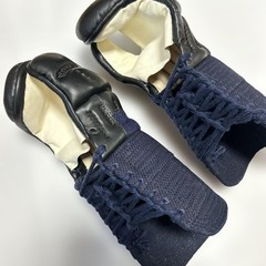 Japanese Kendo Kote Gauntlets Navy/Black 1 Pair Used #26072406