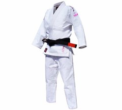 Fuji Womens Women Blossom Brazilian Jiu Jitsu Gi Jiu-Jitsu BJJ – White w Pink