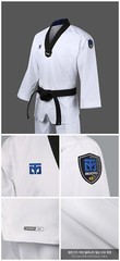 MOOTO EXTERA S6 Uniform (Black V NECK) WT Lightweight TKD Kyorugi Fighter Dobok