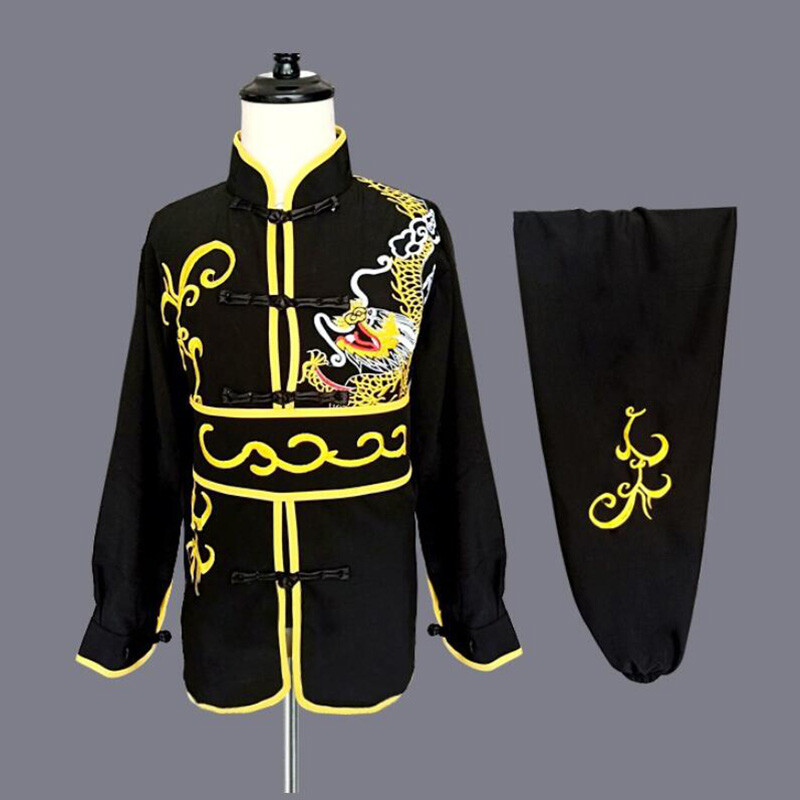 Shaolin Kung Fu dragon embroidered hot Tai Chi suit Wing Chun Martial arts set