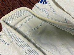 MENS USED ADIDAS JUI JITSU WHITE COTTON GI PANTS BJJ SET SIZE A2