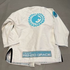 Fuji Renzo Gracie Jiu-Jitsu BJJ MMA Gi Kimono White/Blue Women WC2 Jacket Top