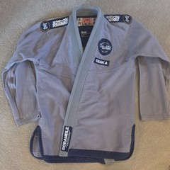 Scramble Osaka BJJ Gi Set Jacket & Pants Gray Adult Unisex Size A3